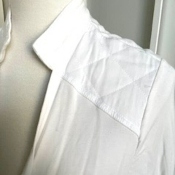 Tribal Jeans White Long Sweater Duster Coat Size Large - Picture 4 of 5